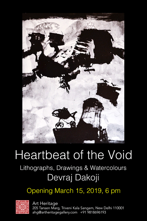 Heartbeat of the Void – Devraj Dakoji’s lithographs, drawings and watercolours